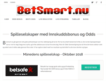 Tablet Screenshot of betsmart.nu