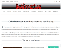 Tablet Screenshot of betsmart.se